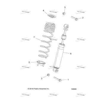 SUSPENSION, FRONT SHOCK MOUNTING