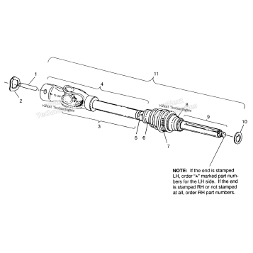 CV JOINT SWEDISH 4X4 400L