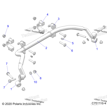 SUSPENSION, REAR STABILIZER BAR