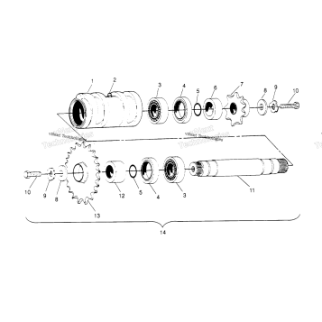 CENTER TIGHTENER ASSEMBLY XPLORER 4X4
