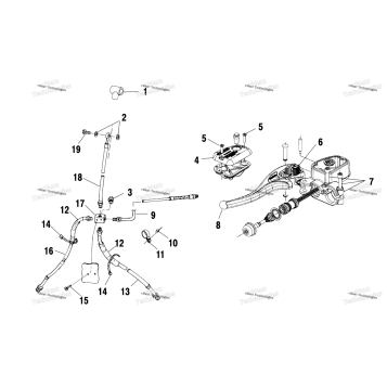 CONTROLS MASTER CYLINDER/BRAKE LINE
