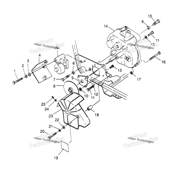 GEARCASE/BRAKE MOUNTING TRAIL BLAZER