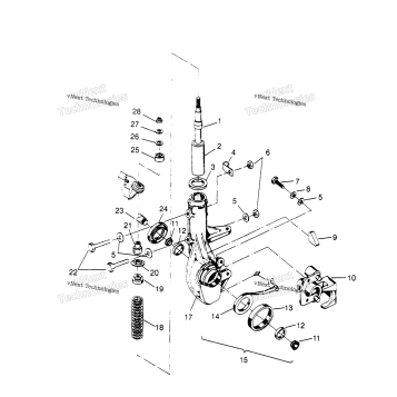 FRONT STRUT ASSEMBLY SPORTSMAN 4X4