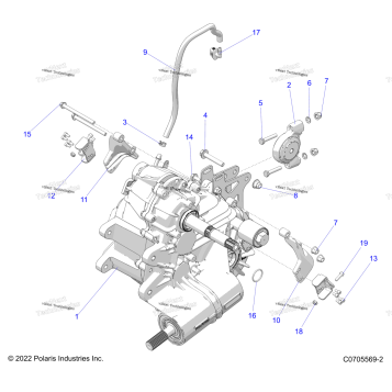 DRIVE TRAIN, MAIN GEARCASE MOUNTING
