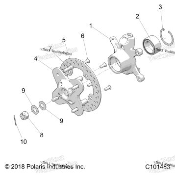 SUSPENSION, FRONT HUB & STEERING KNUCKLE