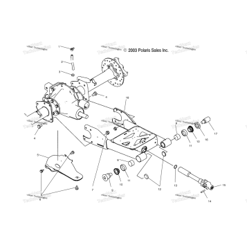SWING ARM/REAR AXLE MOUNTING