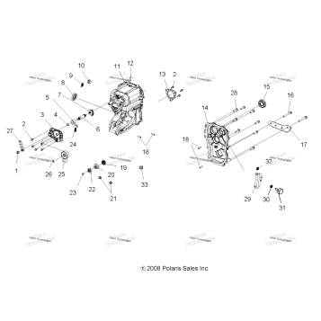 DRIVE TRAIN, MAIN GEARCASE