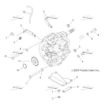 DRIVE TRAIN, MAIN GEARCASE MOUNTING