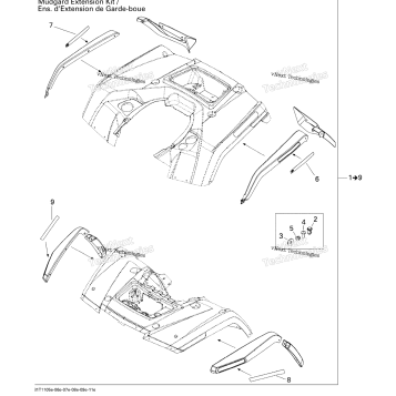 BODY AND ACCESSORIES 5, MUDGUARD
