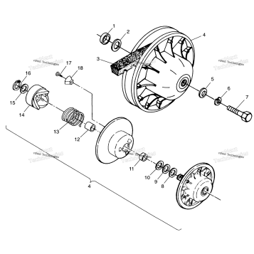 DRIVEN CLUTCH XPRESS 300