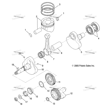 ENGINE, CRANKSHAFT & PISTON