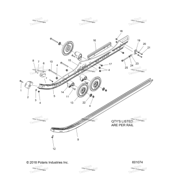 SUSPENSION, RAIL ASM