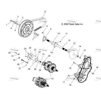 DRIVE TRAIN, DRIVE SHAFT & JACKSHAFT