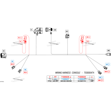 ELECTRIC - CONSOLE WIRING HARNESS - 710009227