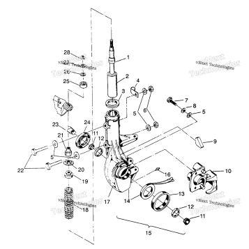 FRONT STRUT ASSEMBLY 4X4 250