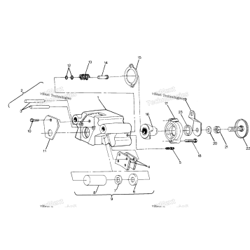 REAR BRAKE ASSEMBLY 4X4UPDATED 4/89 #2