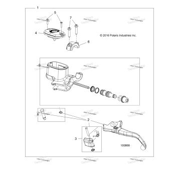 BRAKES, FRONT BRAKE LEVER & MASTER CYLINDER
