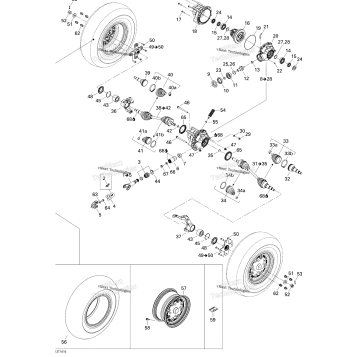 DRIVE SYSTEM, FRONT 800R EFI