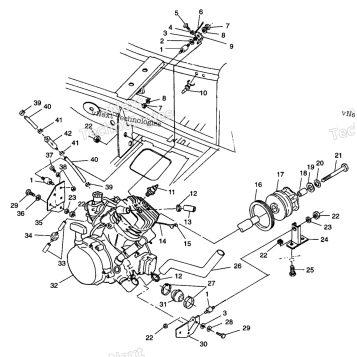 ENGINE MOUNTING SCRAMBLER 400