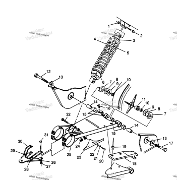 SWING ARM/SHOCK MOUNTING MAGNUM 2X4
