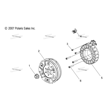 ENGINE, STATOR/FLYWHEEL