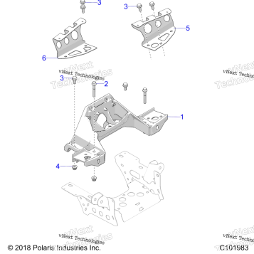 CHASSIS, BULKHEAD & FRONT CAB SUPPORT 24SXE95PP