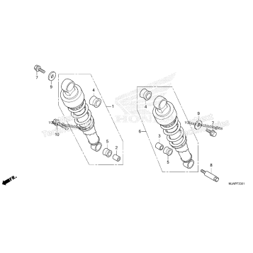 REAR SHOCK ABSORBER (2)