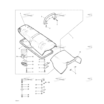SEAT AND ENGINE COVER