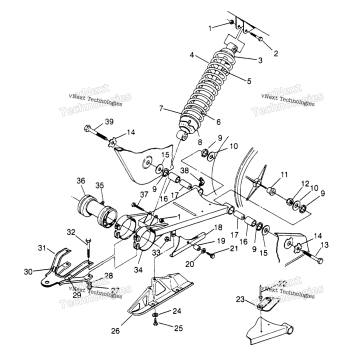 SWING ARM/SHOCK MOUNTING 2X4 300