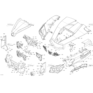 BODY AND ACCESSORIES - FRONT, ALL MODELS