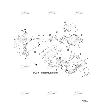 ENGINE, EXHAUST SYSTEM