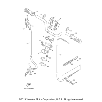 STEERING HANDLE CABLE