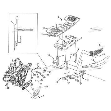 FRONT RACK & BUMPER MOUNTING XPRESS W97CA28C (4939603960A009)