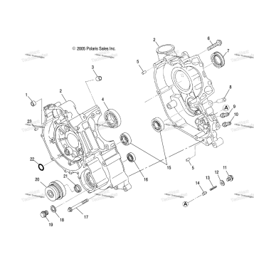 ENGINE, CRANKCASE