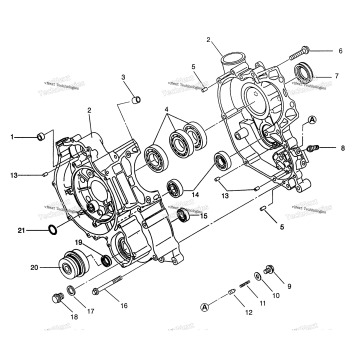 CRANKCASE MAGNUM 6X6 & MAGNUM 6X6 SWEDISH S968744