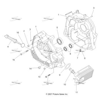 ENGINE, CRANKCASE