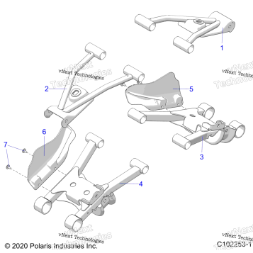 SUSPENSION, REAR CONTROL ARMS