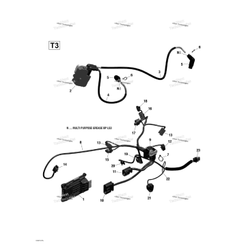 ENGINE HARNESS AND ELECTRONIC MODULE (T3)