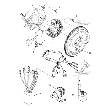 MAGNETO ASSEMBLY 2X4 400L