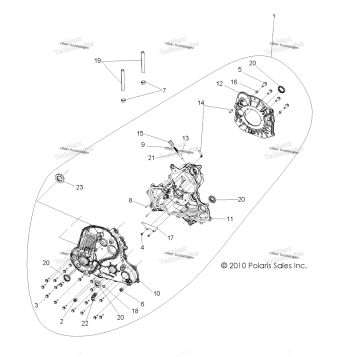 DRIVE TRAIN, MAIN GEARCASE