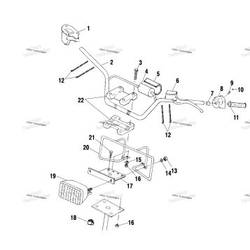 HANDLEBAR/HEADLIGHT A02BG50AA/AC