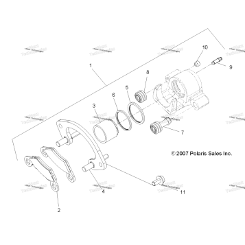 BRAKES, REAR CALIPER