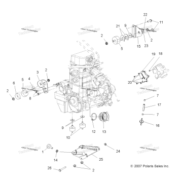 ENGINE, MOUNTING