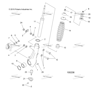 SUSPENSION, FRONT STRUT