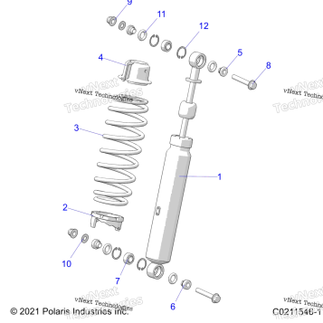 SUSPENSION, SHOCK, FRONT