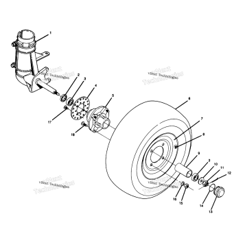 FRONT WHEEL ASSEMBLY TRAIL BLAZER