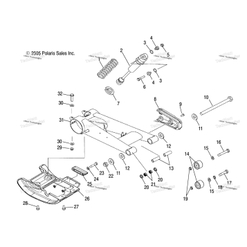 SUSPENSION, REAR, SWING ARM