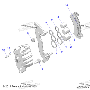 BRAKES, FRONT CALIPER