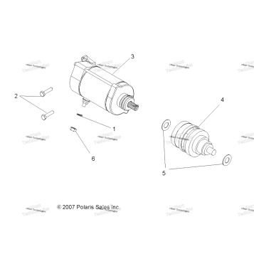 ENGINE, STARTING MOTOR