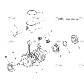 ENGINE, PISTON & CRANKSHAFT